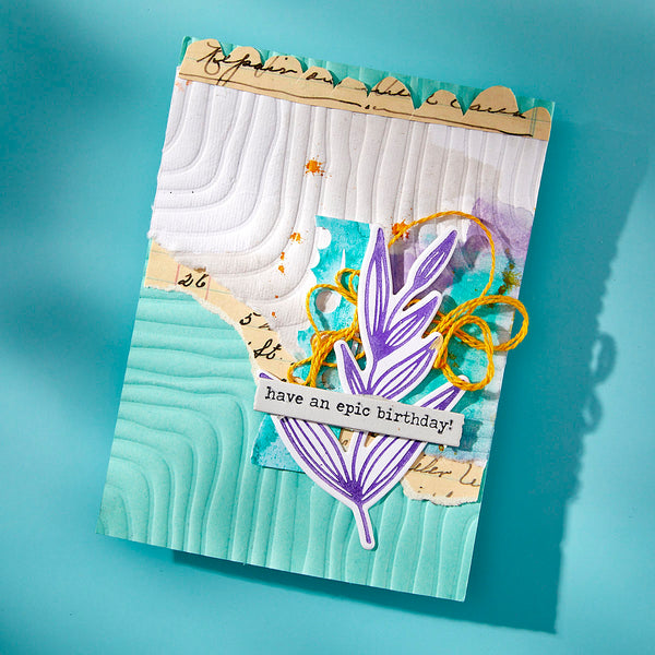 Growing Press + Foil Plate & Die Set by Dina Wakley