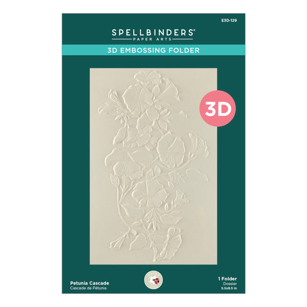 Petunia Cascade 3D Embossing Folder by Susan Tierney-Cockburn