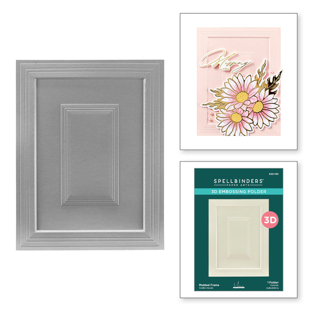 Molded Frame 3D Embossing Folder by Yana Smakula