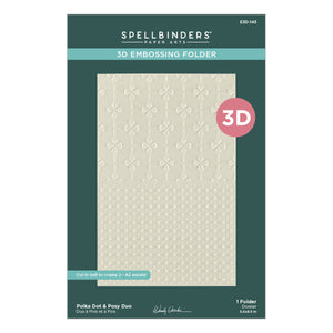 Polka Dot & Posy Duo 3D Embossing Folder by Wendy Vecchi