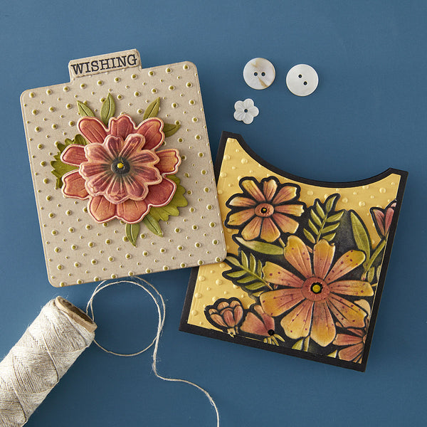 Thank You Bouquet 3D Emboss & Cut Folder by Wendy Vecchi