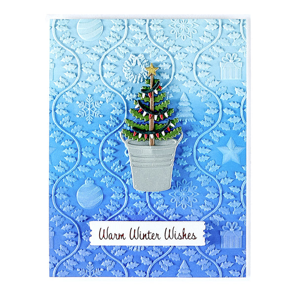 Country Christmas 3D Embossing Folder from the Country Christmas Collection by Annie Williams