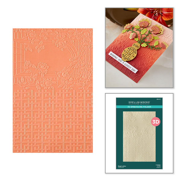 Regal Lattice 3D Embossing Folder