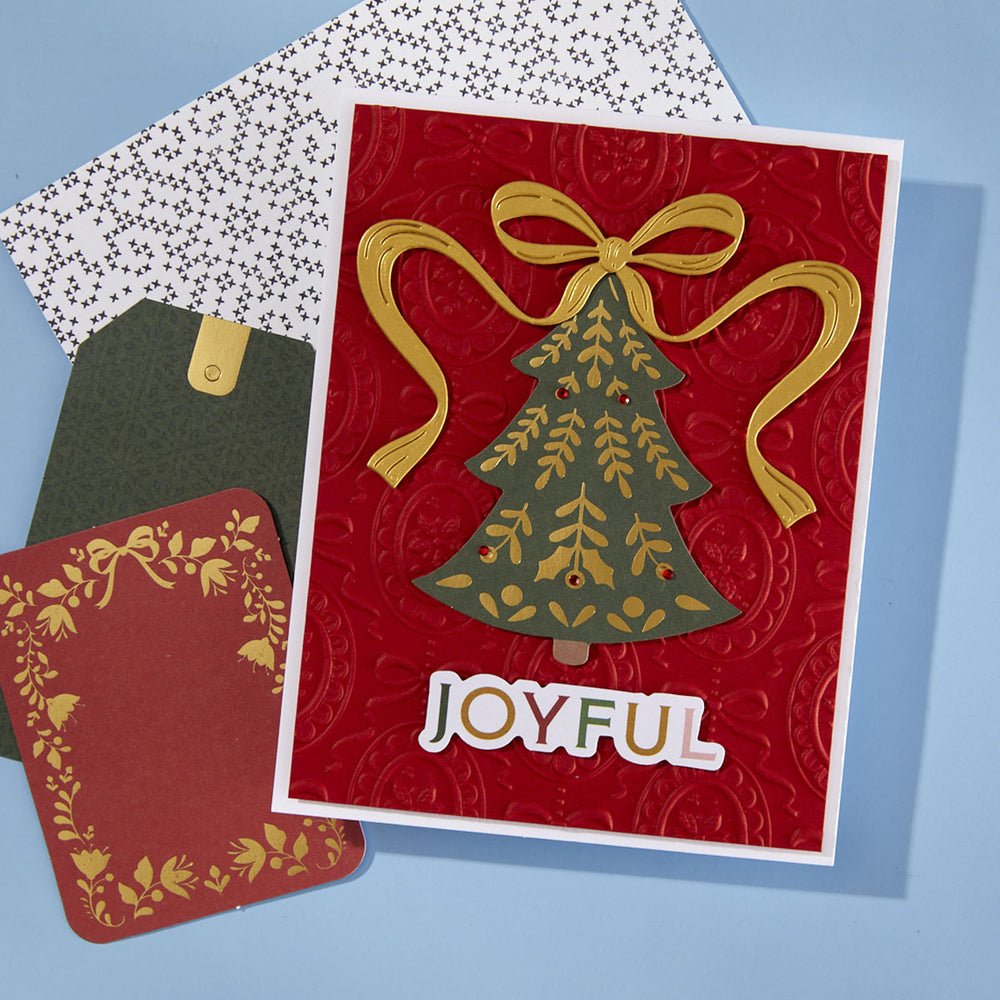 Christmas Cameos 3D Embossing Folder from the Merry Moments Collection