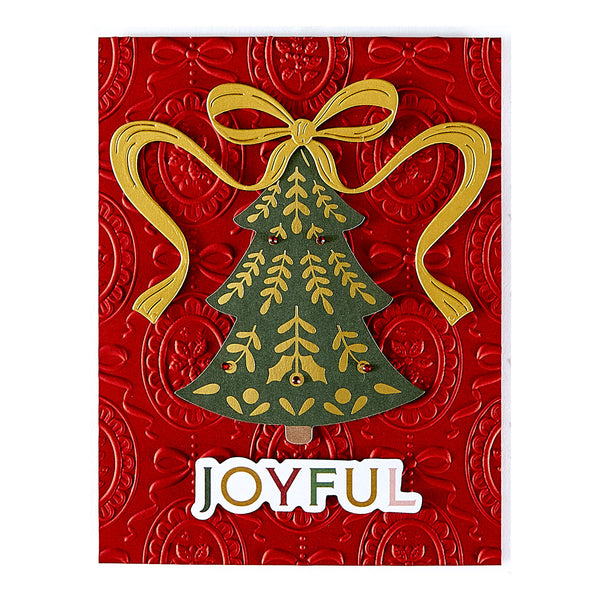 Christmas Cameos 3D Embossing Folder from the Merry Moments Collection