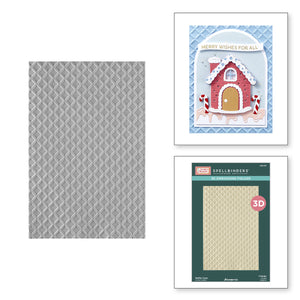 Waffle Cone 3D Embossing Folder by Stamperia