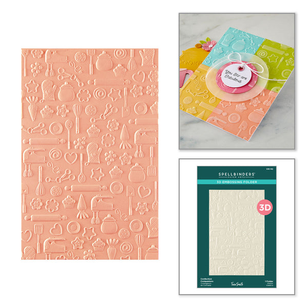Confection Companions 3D Embossing Folder by Tina Smith