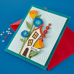 Whimsical Blooms Etched Dies by Vicky Papaioannou