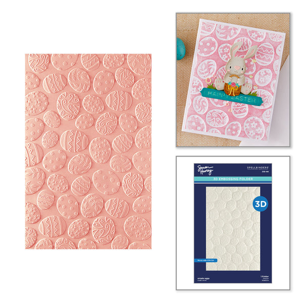 Ornate Eggs 3D Embossing Folder by Simon Hurley