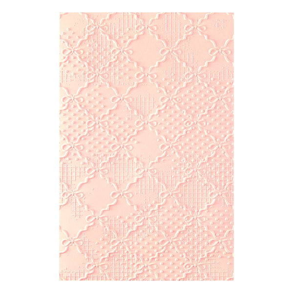 Ribbons & Seams 3D Embossing Folder by Frank Garcia