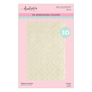 Ribbons & Seams 3D Embossing Folder by Frank Garcia