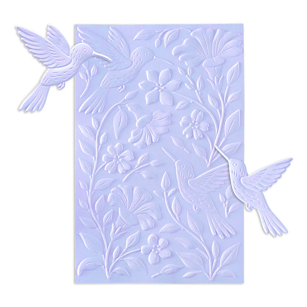 Hummingbird Garden 3D Embossing Folder & Die Set by Simon Hurley