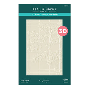 Shoji Screen3D Embossing Folder by Alex Syberia