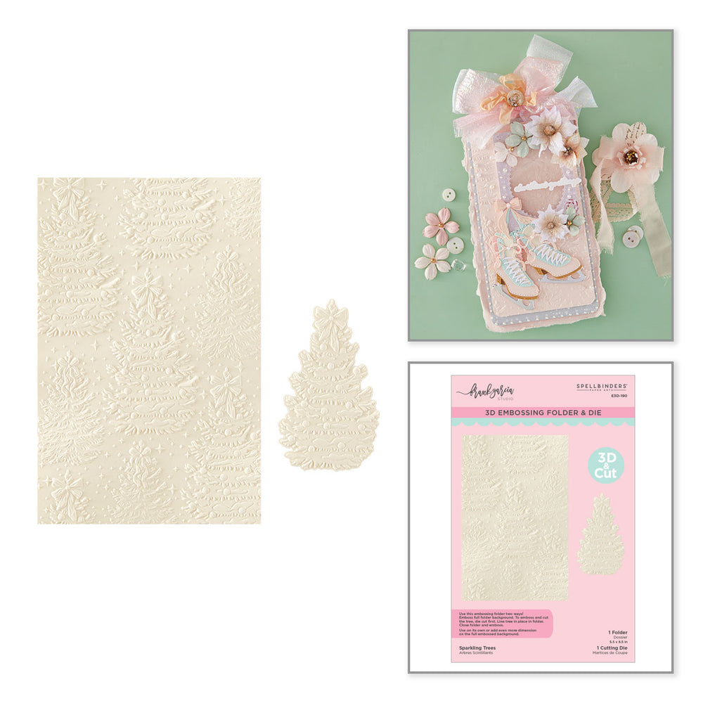 Sparkling Trees 3D Embossing Folder by Frank Garcia