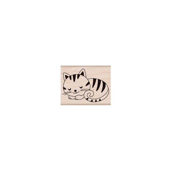 Hero Arts Sleeping Kitty Wood Stamp