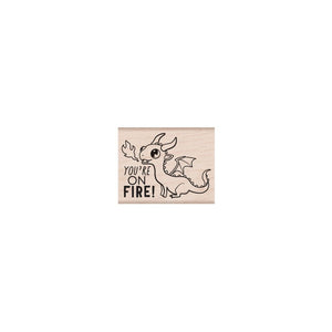 Hero Arts On Fire Wood Stamps
