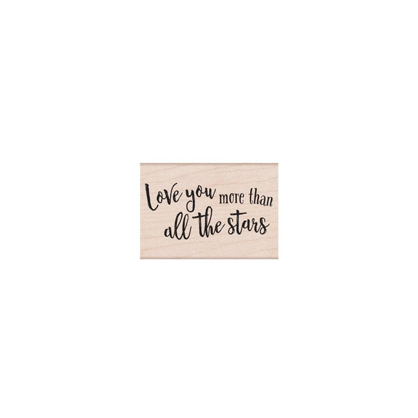 Hero Arts Love You More Than All of the Stars Wood Stamps