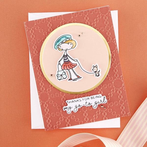 Crafter's Home Exclusive - Luxe Lattice Embossing Folder