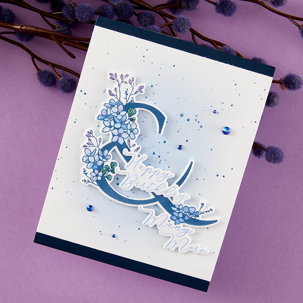 Floral & and Sentiment Press + Foil Plate