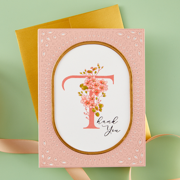 Floral T and Sentiment Press + Foil Plate