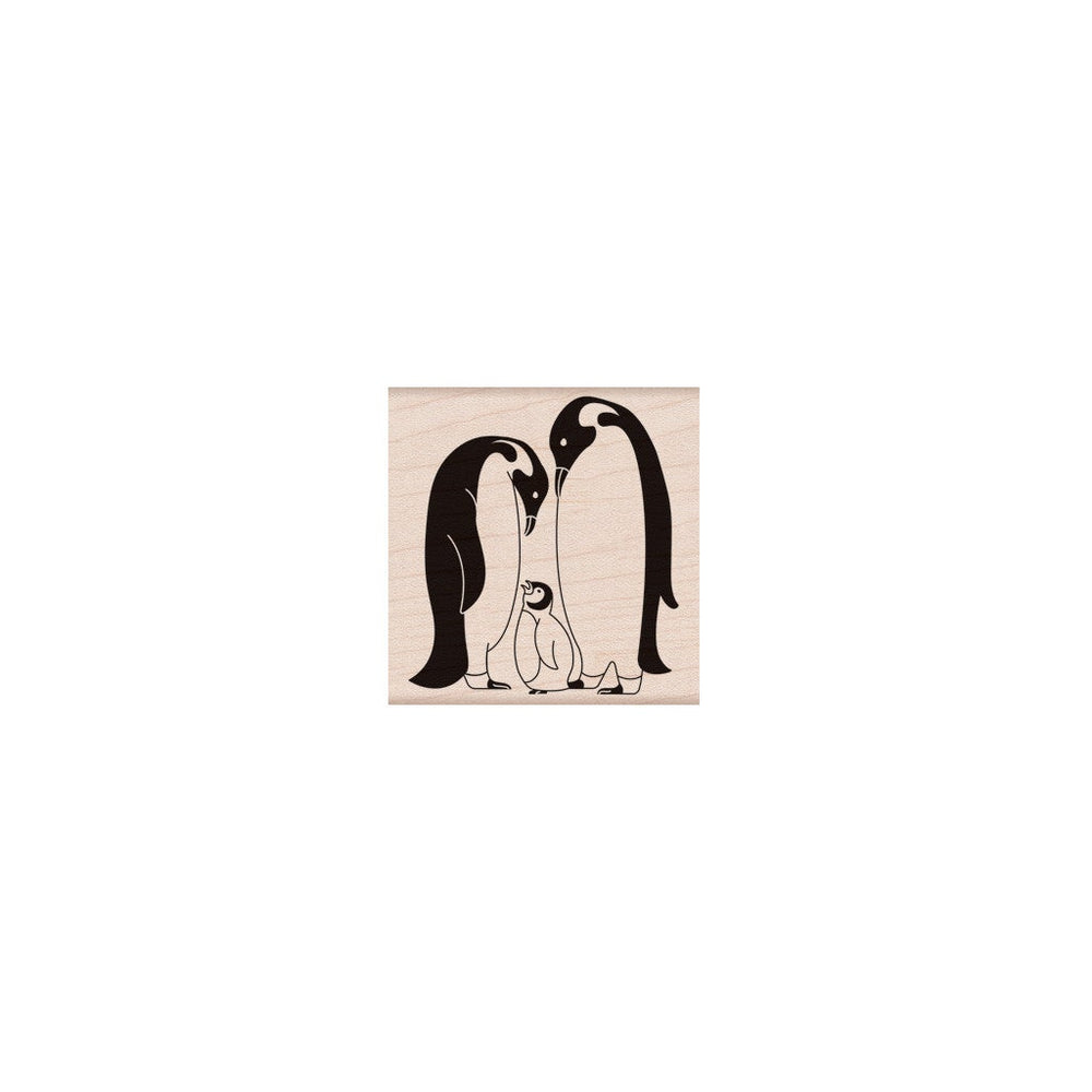 Hero Arts Penguin Family Wood Stamps