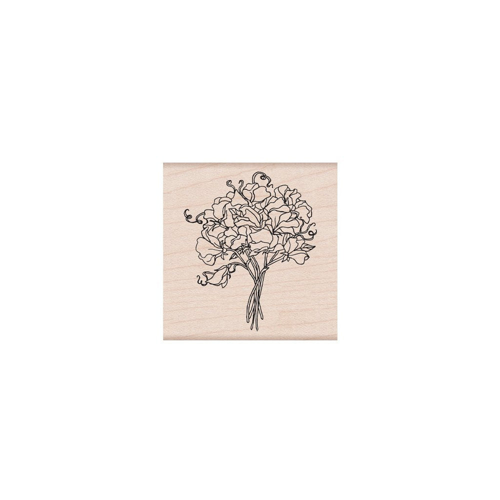 Hero Arts Sweetpea Bouquet Wood Stamps