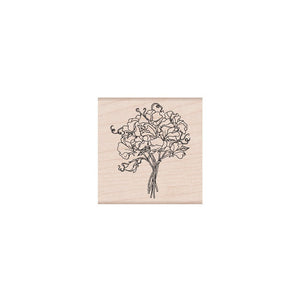 Hero Arts Sweetpea Bouquet Wood Stamps