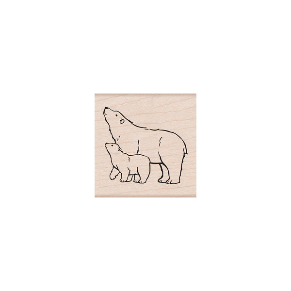 Hero Arts Polar Bears Wood Stamps