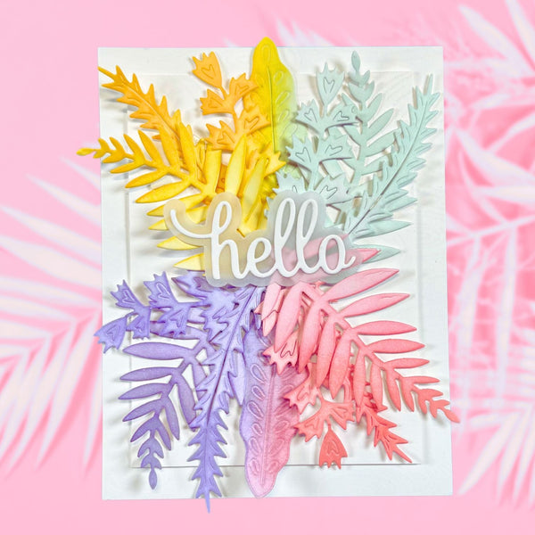 AIR Exclusive - Hero Arts Hello Rainforest Leaves Die Set