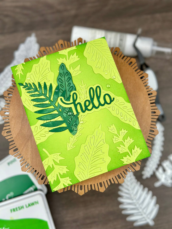 AIR Exclusive - Hero Arts Hello Rainforest Leaves Die Set