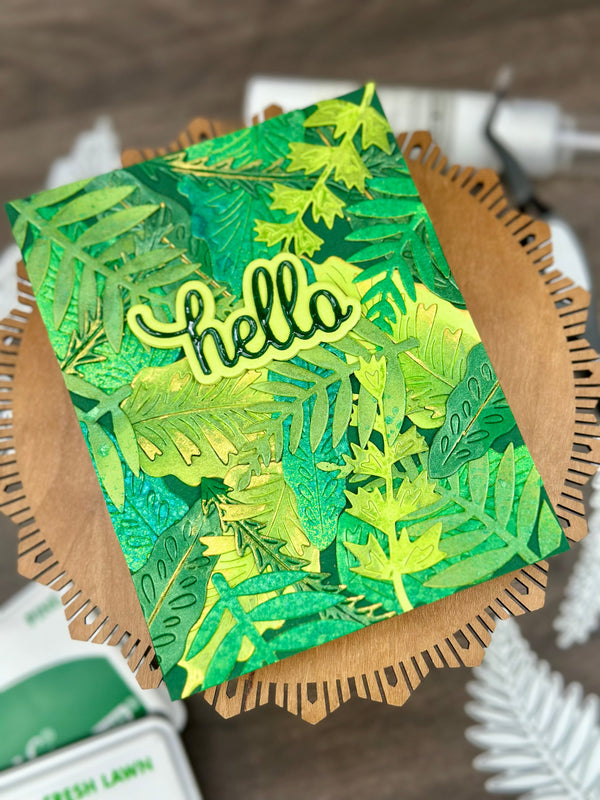 AIR Exclusive - Hero Arts Hello Rainforest Leaves Die Set