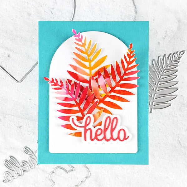 AIR Exclusive - Hero Arts Hello Rainforest Leaves Die Set