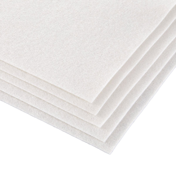 Merino Wool Felt Sheets - Snow