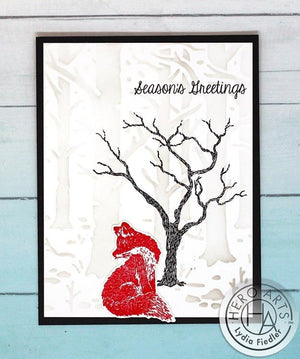 Hero Arts Woodland Forest Stencil