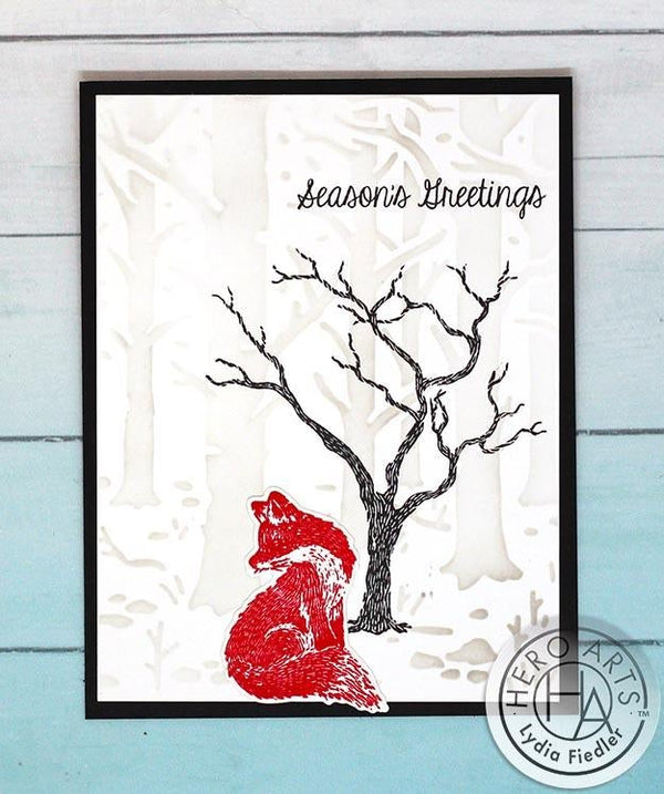Hero Arts Woodland Forest Stencil