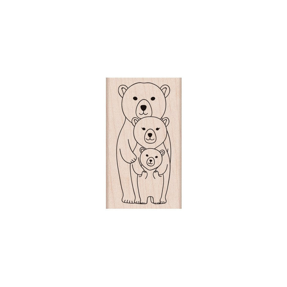 Hero Arts Bear Family Wood Stamps