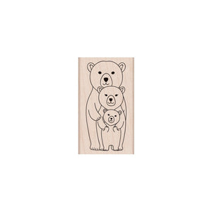 Hero Arts Bear Family Wood Stamps