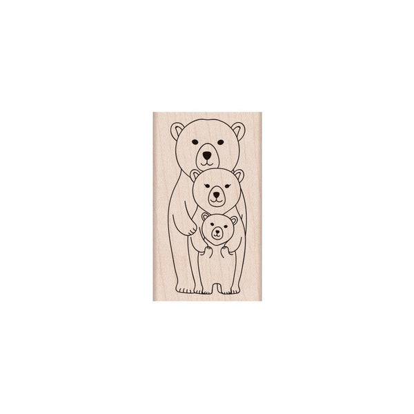 Hero Arts Bear Family Wood Stamps