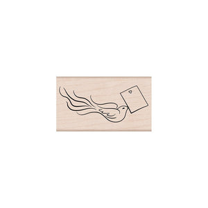 Hero Arts Love Note Bird Wood Stamps