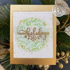 Hero Arts Snowflake Messages Clear Stamps