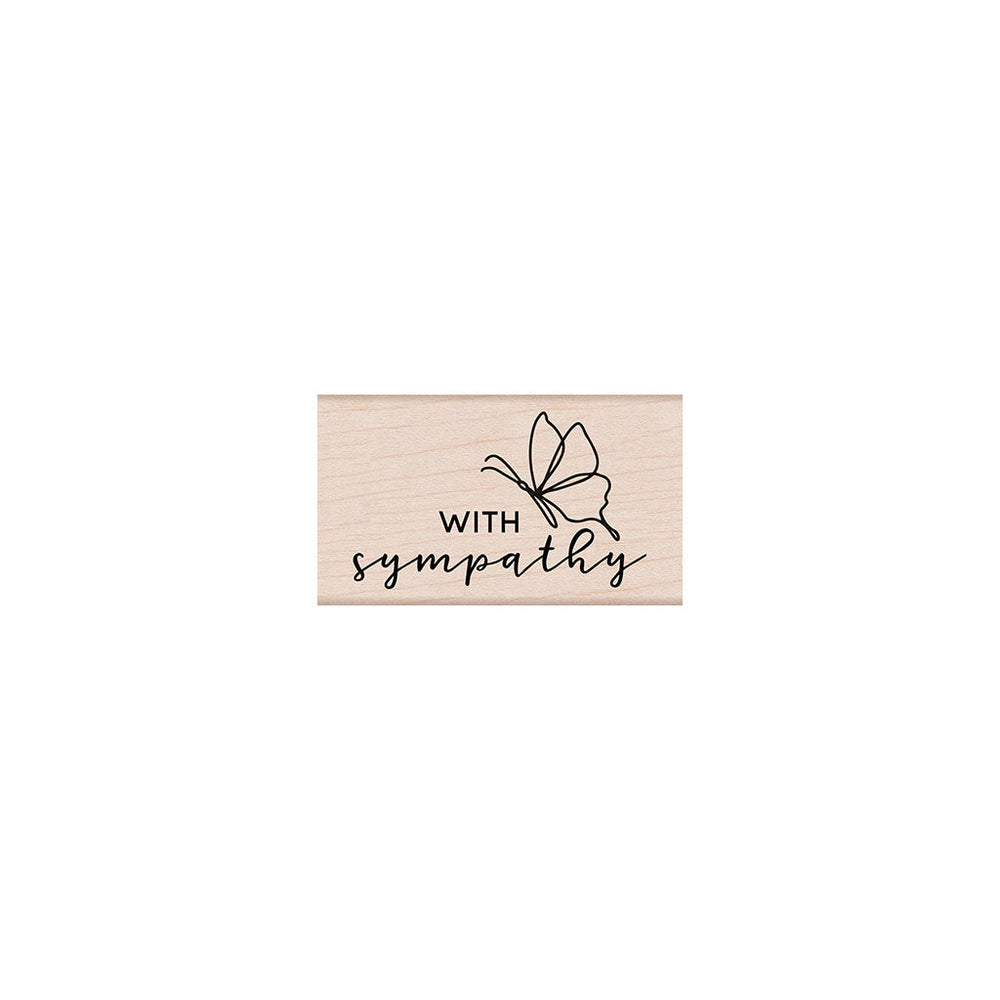 Hero Arts With Sympathy Butterfly Wood Stamps