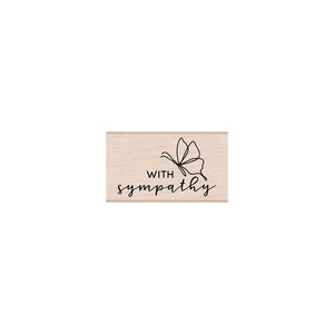 Hero Arts With Sympathy Butterfly Wood Stamps