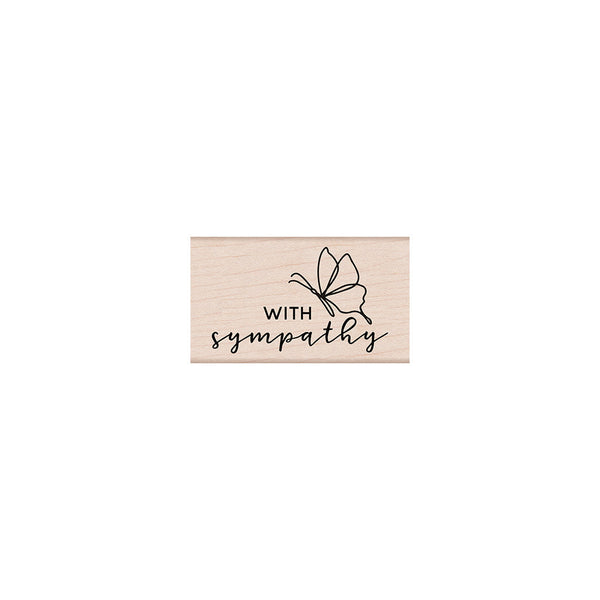 Hero Arts With Sympathy Butterfly Wood Stamps