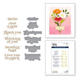 Must-Have Sentiments Glimmer Hot Foil Plate & Die Set from the Photosynthesis Collection by Simon Hurley