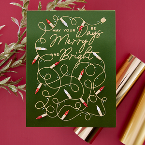 A Merry Little Christmas Sentiments Glimmer Hot Foil Plate & Die Set from the De-Light-Ful Christmas Collection by Yana Smakula
