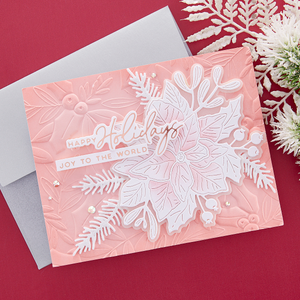 Poinsettia Bloom Etched Dies from the De-Light-Ful Christmas Collection by Yana Smakula