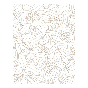 Glimmer Holly Background Hot Foil Plate from the De-Light-Ful Christmas Collection by Yana Smakula