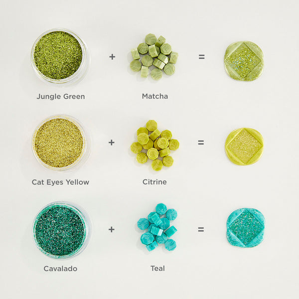 Matcha Wax Beads from the Sealed by Spellbinders Collection