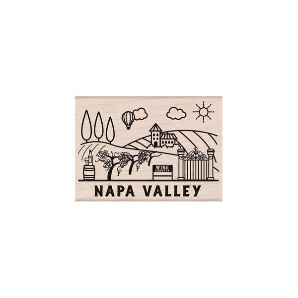 Hero Arts Destination Napa Valley Wood Stamps