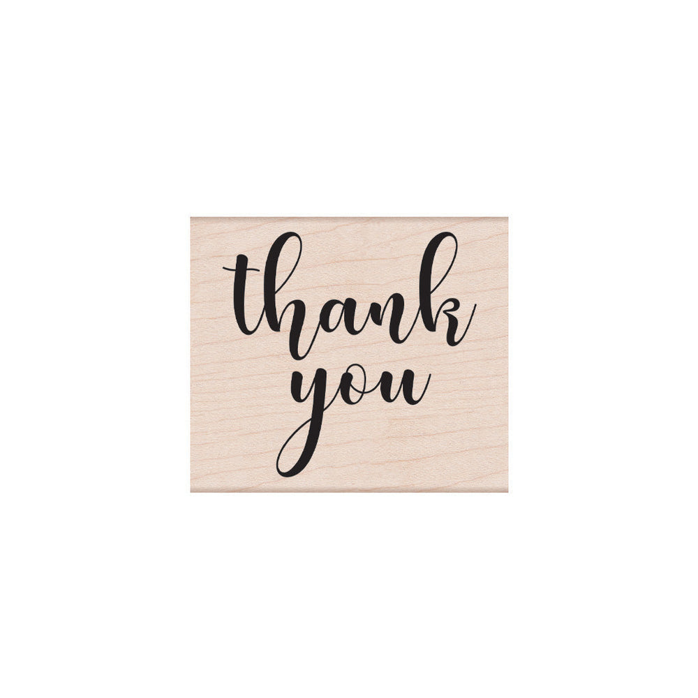 Hero Arts Script Thank You Wood Stamps